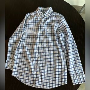 Vineyard Vines White and Blue Plaid Shirt